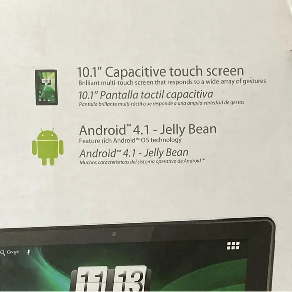 NEW TRIO HYPE 10.1” Dual Core Tablet 8gb WiFi Webcam Android 4.1 Factory Sealed